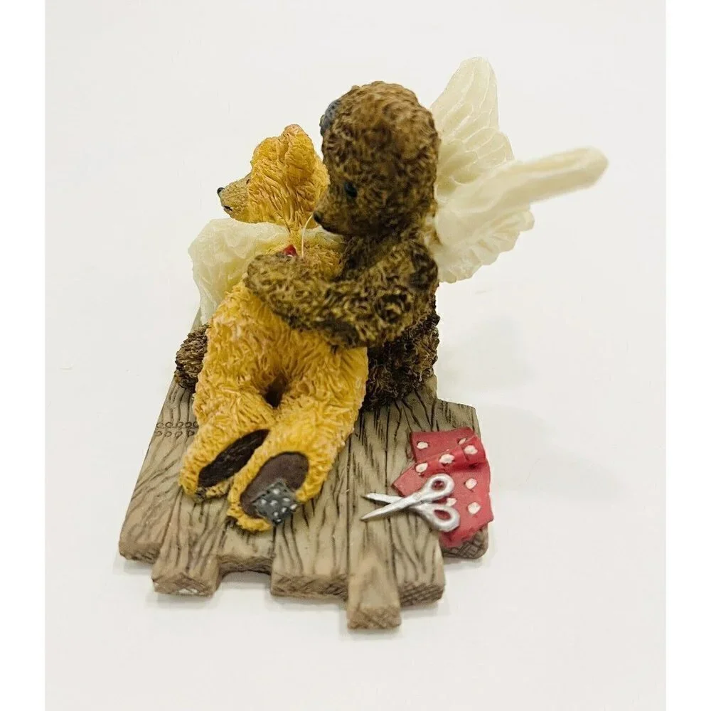 Teddy Bears Angels Figurine Murray Mending Bruin  Everybody Needs A Helping Hand